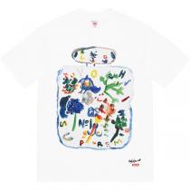 秋冬シーズン 山本耀司ｘSupreme コピー Ｔシャツ Yohji Yamamoto 落書き コラボ シュプリーム