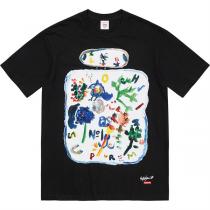 秋冬シーズン 山本耀司ｘSupreme コピー Ｔシャツ Yohji Yamamoto 落書き コラボ シュプリーム