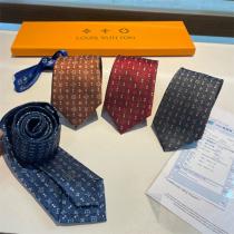 【ビジネスシーン】LOUIS VUITTON 偽物 ネクタイ モノグラム ロゴ 柄 ルイヴィトン 100%シルク