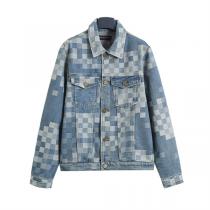 LOUIS VUITTON スーパーコピー デニムジャケット ダモフラージュ 署名 ロゴ ルイヴィトン
