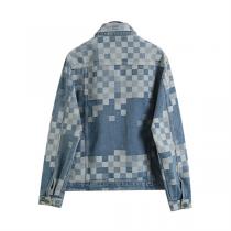 LOUIS VUITTON スーパーコピー デニムジャケット ダモフラージュ 署名 ロゴ ルイヴィトン