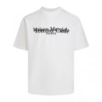 Tommy Cash x Maison Margiela コピー Ｔシャツ コラボ 刺繡 交錯 ロゴ メゾン マルジェラ