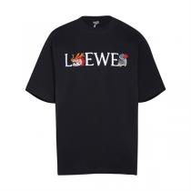 2026春夏 ロエベ スーパーコピー Tシャツ 龍 竜 ロゴ 刺繍 2色 ユニセックス LOEWE