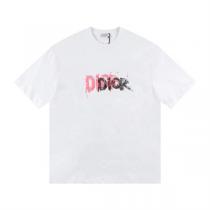 2026年春夏コレクション DIOR スーパーコピー Ｔシャツ コットン ロゴ プリント 落書き ディオール