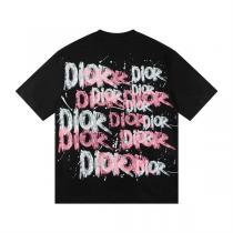 2026年春夏コレクション DIOR スーパーコピー Ｔシャツ コットン ロゴ プリント 落書き ディオール