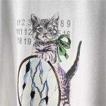 2026新作一覧！Maison Margiela コピー Ｔシャツ ネコ 猫 MM6 ユニセックス メゾン マルジェラ