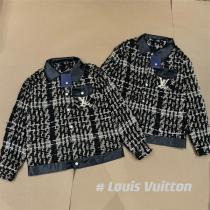 2026FW LOUIS VUITTON スーパーコピー ジャケット チェック柄 異素材 ルイヴィトン 
