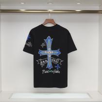 2026新作登場 CHROME HEARTS コピー Tシャツ 2色 純綿生地 ロゴ プリント クロムハーツ