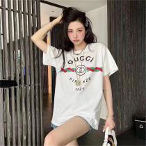 GUCC1 偽物 Ｔシャツ インターロッキングG FIRENZE 1921 コットン
