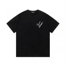 GUCC1 xBALENCIAGA コピー Ｔシャツ グラデーション ロゴ プリント ショートスリーブ コットン