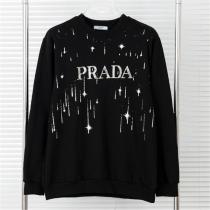 美しい雰囲気 プラダ スーパーコピー トレーナー ロゴ プリント 星空の模様 綿 PRADA