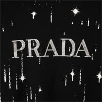 美しい雰囲気 プラダ スーパーコピー トレーナー ロゴ プリント 星空の模様 綿 PRADA