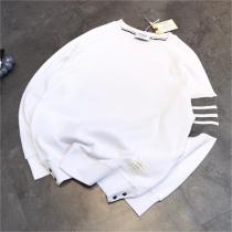 ユニセックス☆トムブラウン コピー トレーナー ワッフル生地 トリコロール ストライプ THOM BROWNE