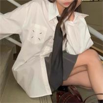 ネクタイ付き★Maison Margiela スーパーコピー シャツ ゆったりサ...