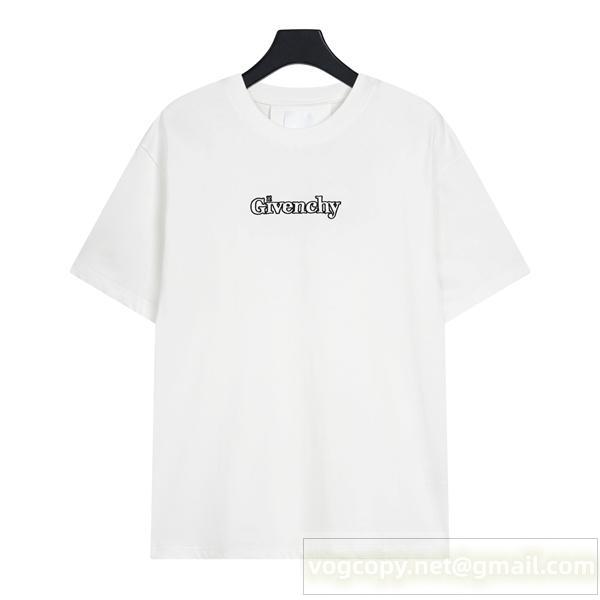 GIVENCHY スーパーコピー Tシャツ 刺繡 ロゴ 100%コットン 通気性 オーバーサイズ ジバンシィ