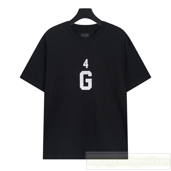  ジバンシィ 偽物 Tシャツ 4G ロゴ プリント柄 純綿生地 通気性良い ユニセックス GIVENCHY
