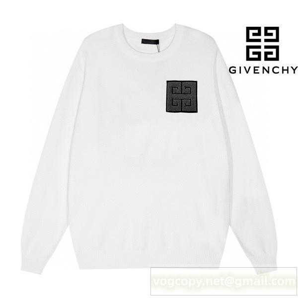 ジバンシィ スーパーコピー セーター タオル 4G ロゴ メンズ クールネック ニット GIVENCHY