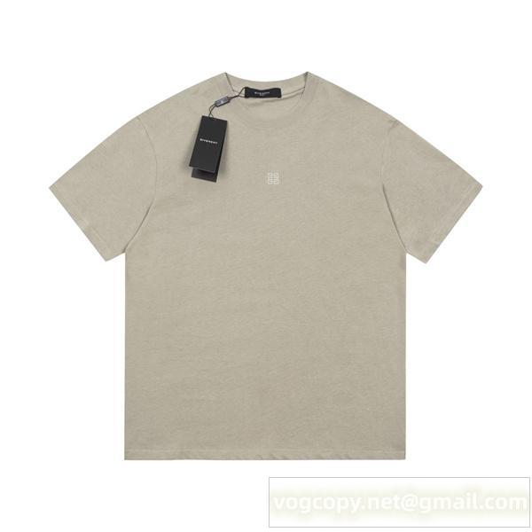 GIVENCHY スーパーコピー Tシャツ 刺繡 ロゴ シンプル 純綿生地 ユニセックス ゆったり ジバンシィ