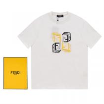 2026新作 フェンディ スーパーコピー Ｔシャツ 刺繡 ロゴ FENDI ユニ...