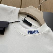 ミニマリズム プラダ スーパーコピー Ｔシャツ クルーネック コットン生地 PRADA
