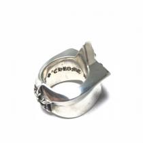 伝統的な美しい CHROME HEARTS コピー 指輪 5ポイント ラージスター シルバーリング クロムハーツ