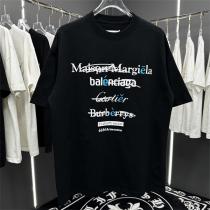 コラボレーション メゾン マルジェラ 偽物 Ｔシャツ ロゴ 下書き コットン生地 Maison Margiela