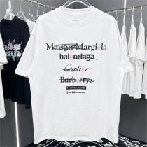 コラボレーション メゾン マルジェラ 偽物 Ｔシャツ ロゴ 下書き コットン生地 Maison Margiela