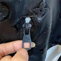 LOUIS VUITTON コピー トレーナー パネルデザイン レザー モノグラム柄 綿 2色 ルイヴィトン
