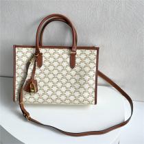 CELINE コピー トートバッグ CABAS シリーズ 牛革 トリオンフ ロゴ...