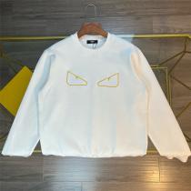 2026トレンド FENDI コピー トレーナー モンスター レザーロゴ 2色ロゴ 100%コットン フェンディ
