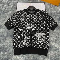 LOUIS VUITTON スーパーコピー Ｔシャツ ニット クールネック 刺繡 ロゴ 3色 ルイヴィトン