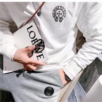 CHROME HEARTS コピー トレーナー 立体的 ロゴ プリント 裏起毛 純綿生地 ユニセックス クロムハーツ