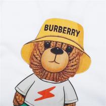 BURBERRY コピー Ｔシャツ 熊 ぬいぐるみ シリーズ プリント柄 綿 バーバリー 