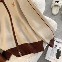 超希少限定 セリーヌ コピー ジャケット レトロ効果 スウェット レザーロゴ レディース CELINE