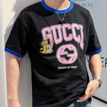 2026春先新作 GUCC1 スーパーコピー Ｔシャツ ロゴ プリント コットン オーバーサイズ 