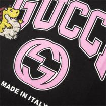 2026春先新作 GUCC1 スーパーコピー Ｔシャツ ロゴ プリント コットン オーバーサイズ 
