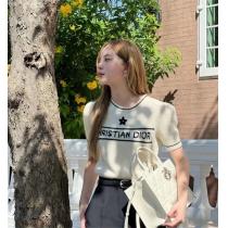 2026ss DIOR スーパーコピー Ｔシャツ ニット レディース ジャカード 刺繡 ボリューム袖 ディオール