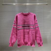 シュプリーム スーパーコピー セーター 4色 ジャカード クルーネック ボーダー柄 SUPREME