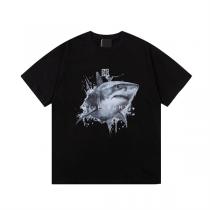 ジバンシィ スーパーコピー Tシャツ 鮫 サメ ロゴ プリント 100%コットン ユニセックス GIVENCHY