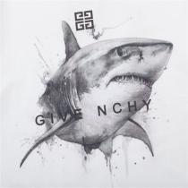 ジバンシィ スーパーコピー Tシャツ 鮫 サメ ロゴ プリント 100%コットン ユニセックス GIVENCHY