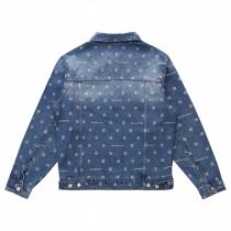 GIVENCHY 偽物 ジャケット モノグラム メンズ カジュアル 4Gロゴ デニム生地 ジバンシィ
