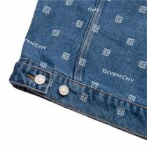 GIVENCHY 偽物 ジャケット モノグラム メンズ カジュアル 4Gロゴ デニム生地 ジバンシィ