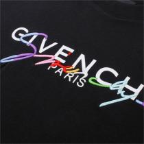 GIVENCHY スーパーコピー Tシャツ 刺繡 ロゴ 虹色 100%コットン オーバーサイズ 男女兼用 ジバンシィ