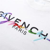 GIVENCHY スーパーコピー Tシャツ 刺繡 ロゴ 虹色 100%コットン オーバーサイズ 男女兼用 ジバンシィ