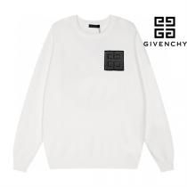 ジバンシィ スーパーコピー セーター タオル 4G ロゴ メンズ クールネック ニット GIVENCHY