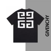 ジバンシィ 偽物 Tシャツ ニット生地 100%コットン ジャカード ロゴ クールネック GIVENCHY