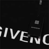 ジバンシィ 偽物 Tシャツ ニット生地 100%コットン ジャカード ロゴ クールネック GIVENCHY