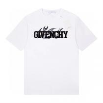 2026春夏シリーズ ジバンシィ スーパーコピー Tシャツ 炎 ロゴ プリント ユニセックス 2色 綿 GIVENCHY