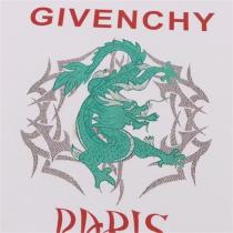 辰年限定作 ジバンシィ コピー Tシャツ 春夏 2色 綿 龍 ロゴ プリント ユニセックス GIVENCHY