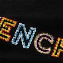 人気新作登場 GIVENCHY スーパーコピー Tシャツ 刺繡 ロゴ 虹色 ユニセックス カラフル ジバンシィ